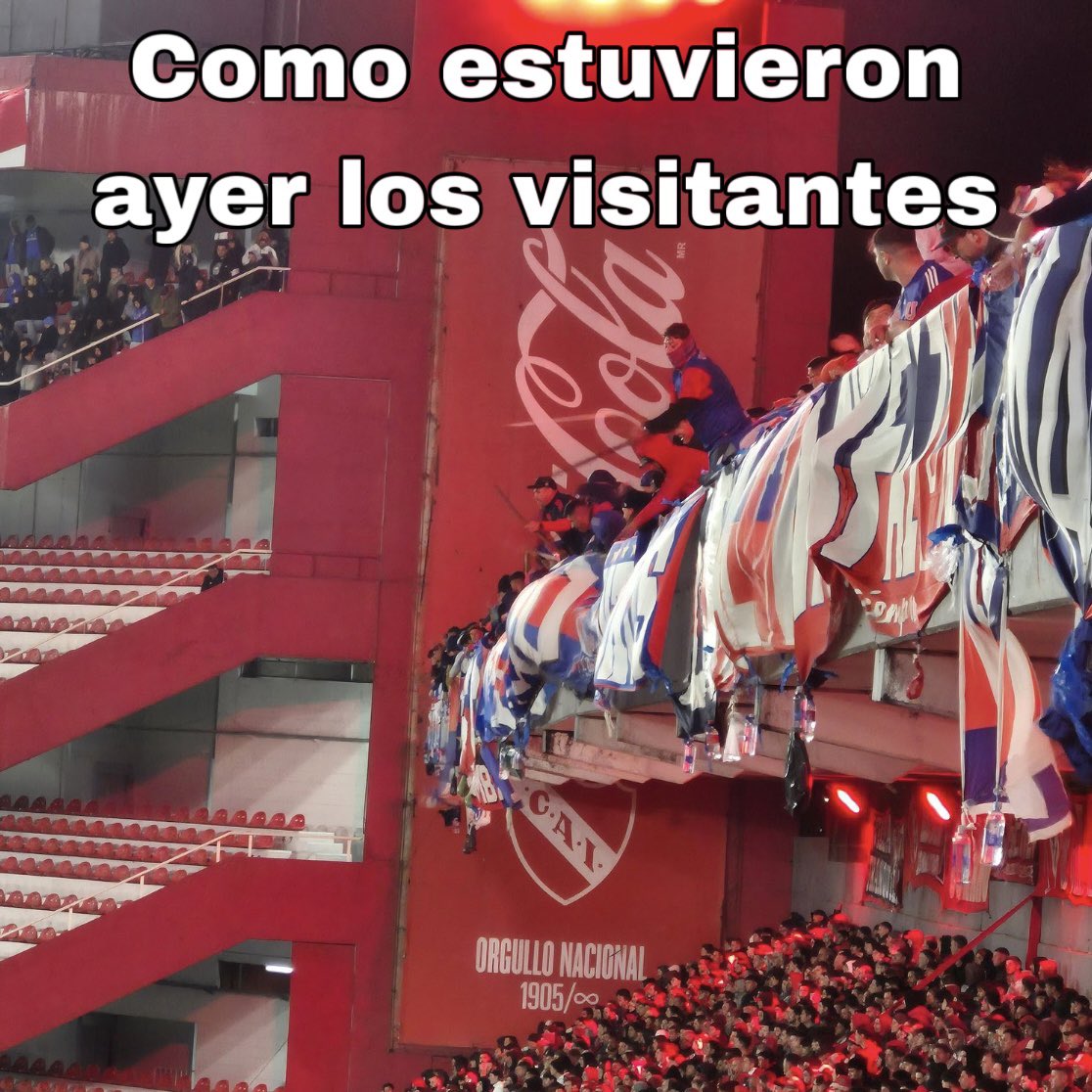 RataBets's tweet image. La CONMEBOL se va a lavar las manos como siempre, y quienes terminarán pagando serán los verdaderos hinchas, tanto de la U como de Independiente, que no tuvieron nada que ver.

La responsabilidad principal, es de los que armaron el escenario ideal para que todo esto ocurriera.