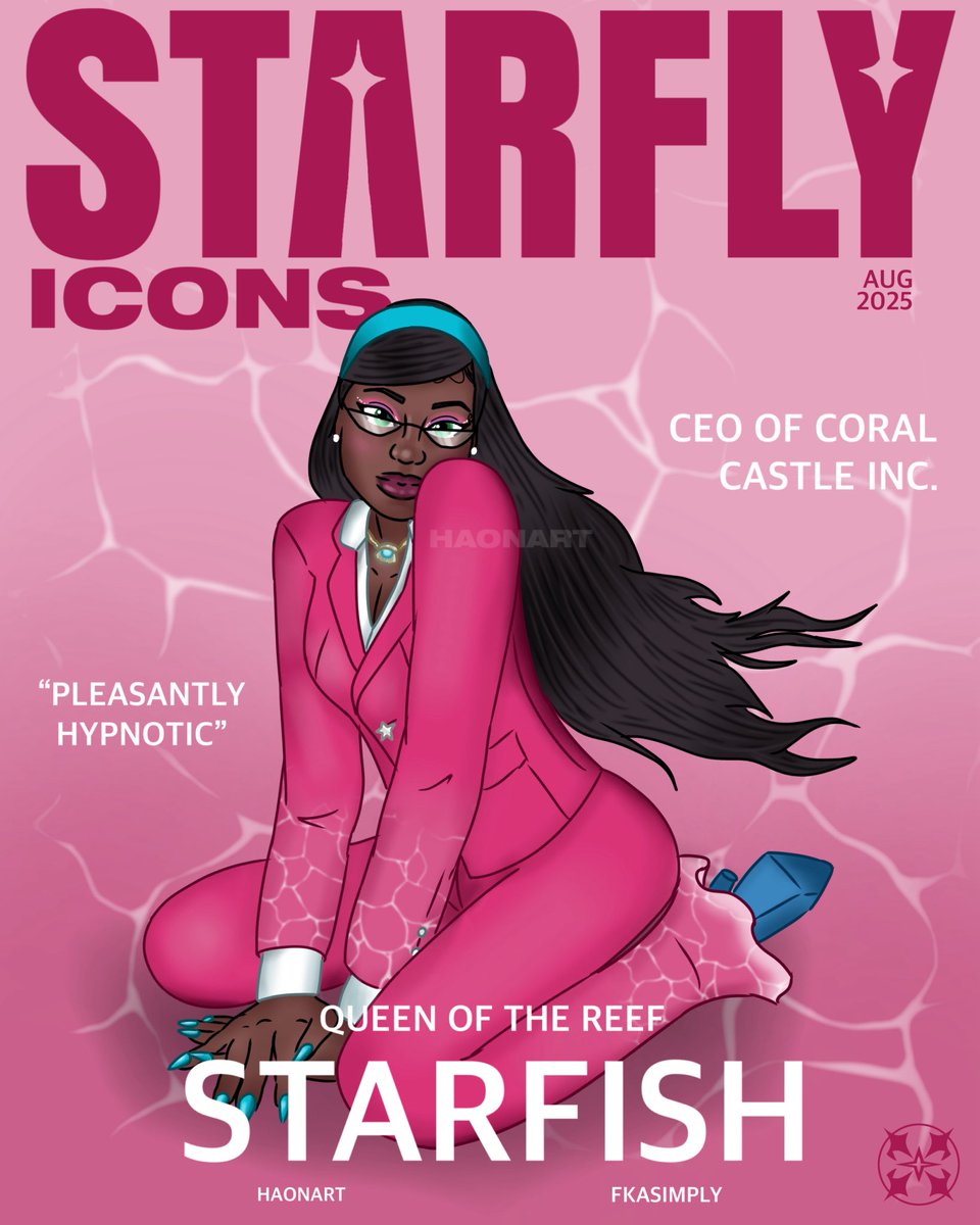 haonArt's tweet photo. STARFLY - ICONS: Office Siren Starfish | Fortnite Art

Office Siren Starfish graces the first cover of STARFLY.

Check thread for other versions!

Who should be on the next cover of STARFLY? 🦋✨

#Fortnite #FortniteArt #FortniteConcept #STARFLY https://t.co/EPyO7LoGrA