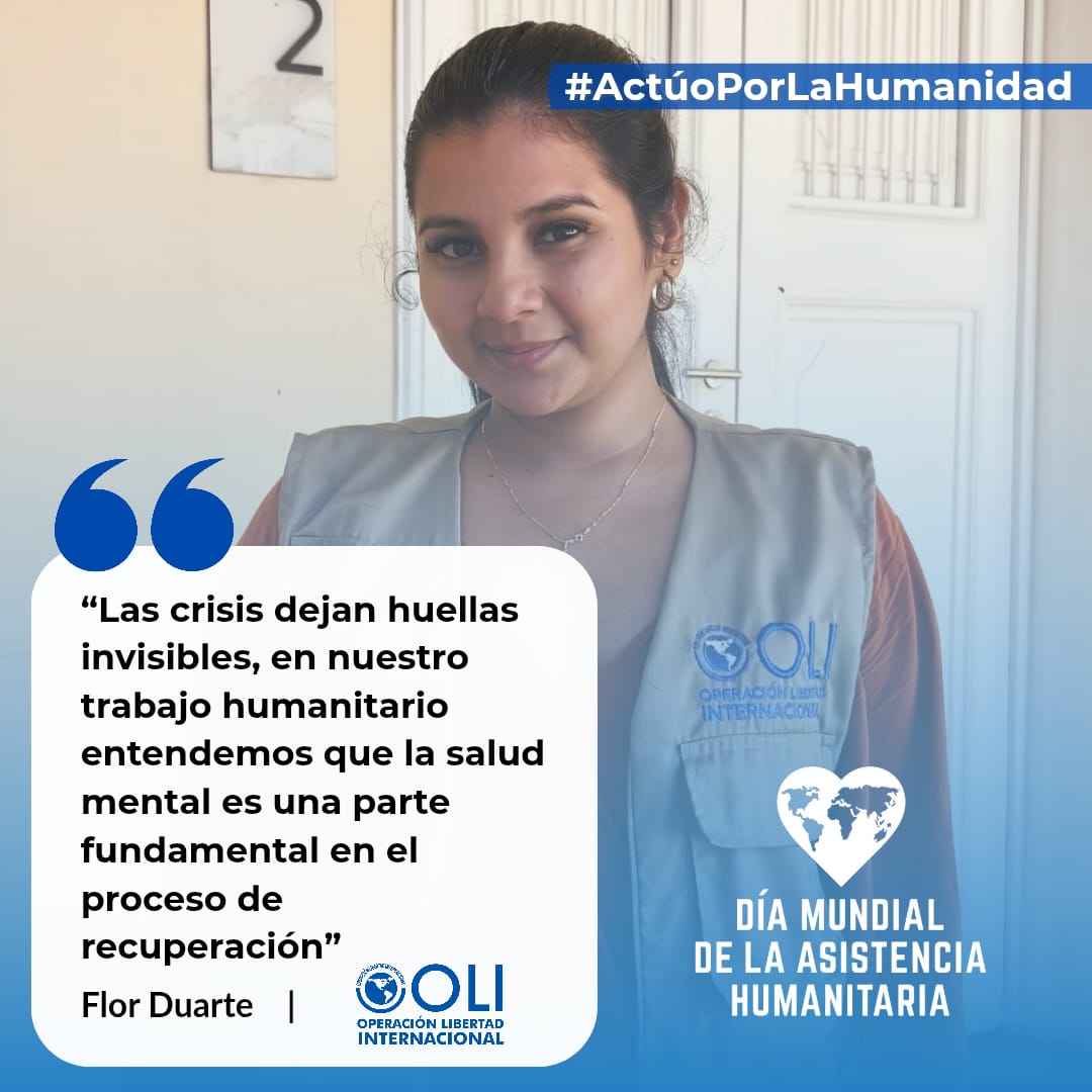 OLI Colombia (@oli_colombia) on Twitter photo En el #DiaMundialHumanitario
💙 Las crisis dejan huellas invisibles. Desde nuestro trabajo humanitario reafirmamos que la salud mental es esencial en cada proceso de recuperación. Cuidar las emociones también es salvar vidas. 🌍✨ #Humanidad #Colombia
<a href="/OCHACOLOMBIA/">OCHA COLOMBIA</a> En el #DiaMundialHumanitario
💙 Las crisis dejan huellas invisibles. Desde nuestro trabajo humanitario reafirmamos que la salud mental es esencial en cada proceso de recuperación. Cuidar las emociones también es salvar vidas. 🌍✨ #Humanidad #Colombia
<a href="/OCHACOLOMBIA/">OCHA COLOMBIA</a>
