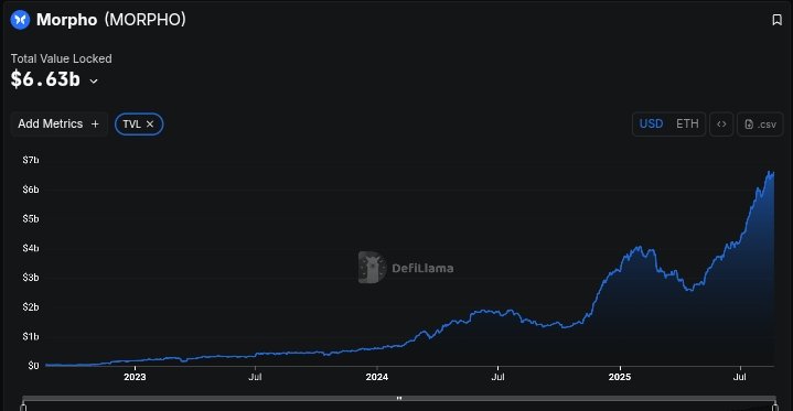 HODLKING_X's tweet photo. @EdgenTech

🔥 Bullish on $MORPHO!

The protocol is redefining lending with efficiency + scalability. 🚀

Backed by strong innovation &amp; community – this is just the beginning.

Who else stacking $MORPHO? 👀
#Crypto #DeFi #Edgent #Aura https://t.co/TNmN6v0zNb
