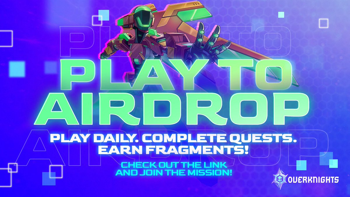 Get Ready, Pilots! 

Our Overknights Play-2-aidrop event is coming!📣 

Play daily, complete quests and earn fragments!💎

Exclusive rewards are on the horizon for you so check out the link and be part of our next P2A! 

👉 overknights.game/the-libra-towe…