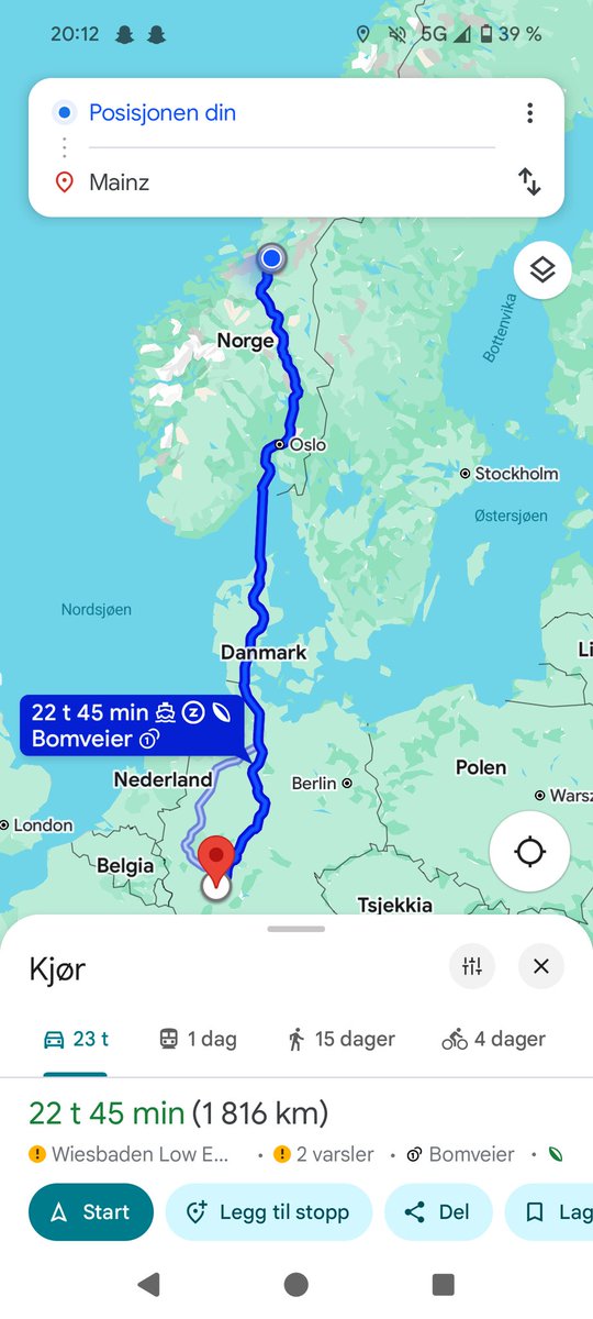 Æ tenkt no æ sku ha full tank ja!        🎶vi (æ) ska ut i Europa i år 🎶