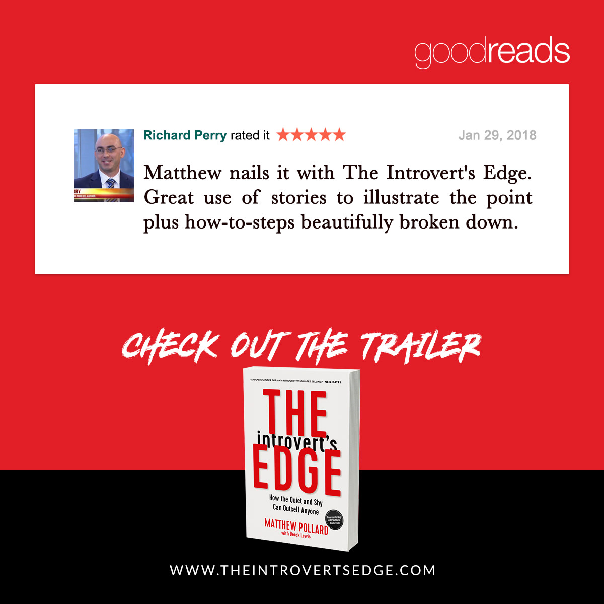 Hey, @ThePathOfMe, thank you so much for this excellent @Goodreads review of my book! I’m so glad my strategies have helped you revolutionize your #sales process and increase your profits! #introvert
grow.lk/2EMnncX &lt;--  watch the trailer or get the first chapter FREE