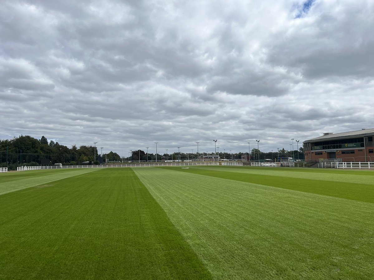 MartynGoodfello's tweet photo. UoN Highfields Rugby Pitch 1 coming along nicely 3 weeks after seeding. https://t.co/PkZbaD1cXg