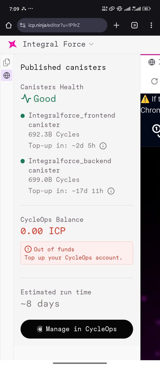Abdulsalam Abdulrahman ICP (@abdulsalamtech) on Twitter photo It took me several days to be able to figure out this.
Deployment of the first free $ICP project of <a href="/integralforceic/">Integral Force ICP</a> to ICP Ninja using <a href="/CycleOps/">CycleOps</a>
More detailed explanation coming soon. š
Thanks to <a href="/icphub_NG/">ICP HUB Nigeria</a> <a href="/ICPHUBS/">ICP HUBS NETWORK</a> <a href="/DFINITYDev/">DFINITY Developers ā</a>
#integralforce #abdulsalamamtech It took me several days to be able to figure out this.
Deployment of the first free $ICP project of <a href="/integralforceic/">Integral Force ICP</a> to ICP Ninja using <a href="/CycleOps/">CycleOps</a>
More detailed explanation coming soon. š
Thanks to <a href="/icphub_NG/">ICP HUB Nigeria</a> <a href="/ICPHUBS/">ICP HUBS NETWORK</a> <a href="/DFINITYDev/">DFINITY Developers ā</a>
#integralforce #abdulsalamamtech
