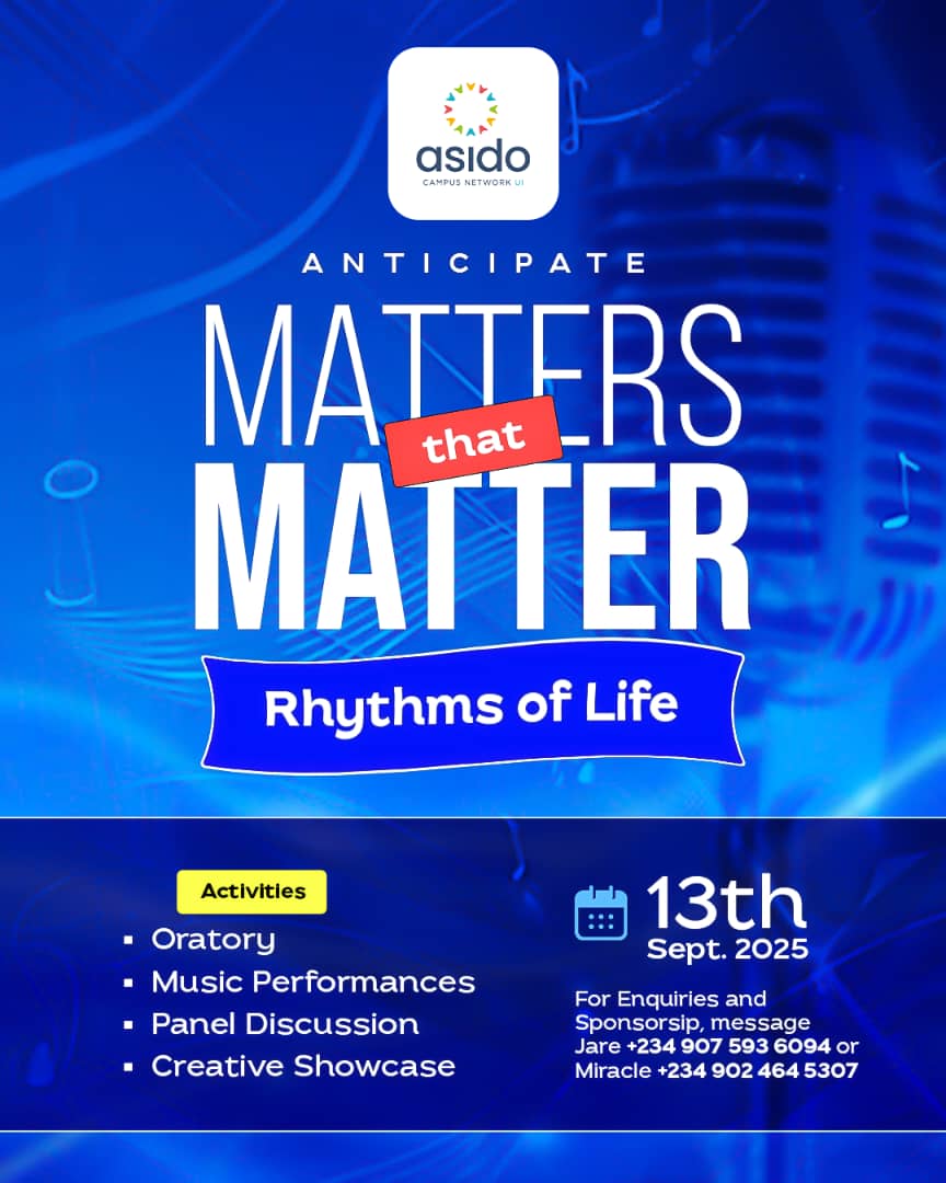 asidocampusnet's tweet photo. ๐ MATTERS that MATTER: Rhythms of Life ๐
Life has a beat, and every voice adds to the rhythm. ๐ถ
Join us as we celebrate the conversations, sounds, and creativity that truly matter.
#asidocampusnetwork
#mattersthatmatter2025
#rhythmsoflife
#ACNUI https://t.co/eoHqoM1dRu