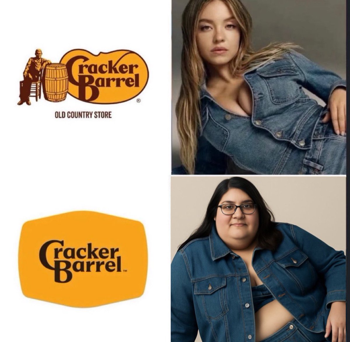 When will these Woke companies learn?!

Cracker Barrel really pulled a complete opposite of American Eagle and now their stock is at an all time low

This is Bud Light all over again 😭