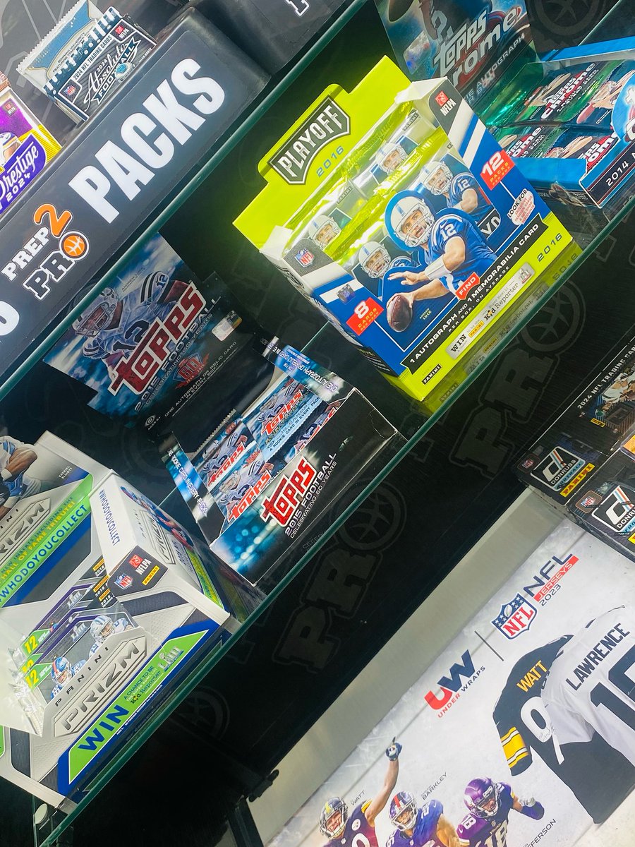 prep2pro's tweet photo. You just never know what you may find when you visit your Local Card Store. Yesterday, at Prep 2 Pro, we discovered some NFL Football Hobby packs from years ago that we had packed away in inventory. When you’re in Norfolk, don’t forget to stop by and see what’s new! #prep2pro https://t.co/9dJJkgUMke