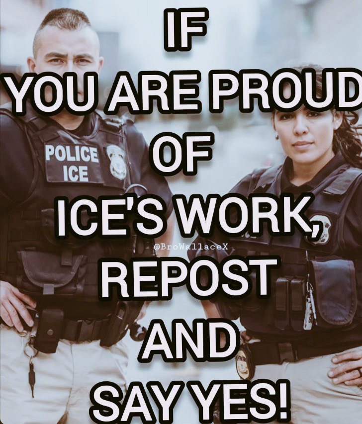 🇺🇸 & 🔥 (@flagandfire) on Twitter photo YES!!!
Law and order still matter.
Proud of ICE for doing the job the open-borders crowd hates.
<a href="/FlagAndFire/">🇺🇸 & 🔥</a> YES!!!
Law and order still matter.
Proud of ICE for doing the job the open-borders crowd hates.
<a href="/FlagAndFire/">🇺🇸 & 🔥</a>