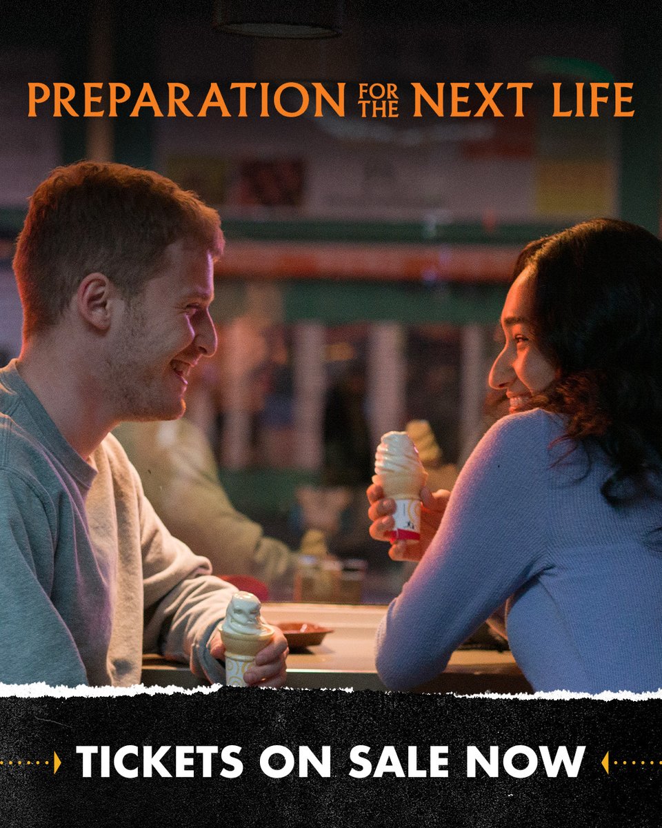 Tickets are on sale now for PREPARATION FOR THE NEXT LIFE – see it starting 9/5 in select Alamo Drafthouse theaters. See it early at our free fan screening event starting 9/3! All you have to do to reserve your seat is purchase a fully-refundable food &amp; beverage voucher. Get