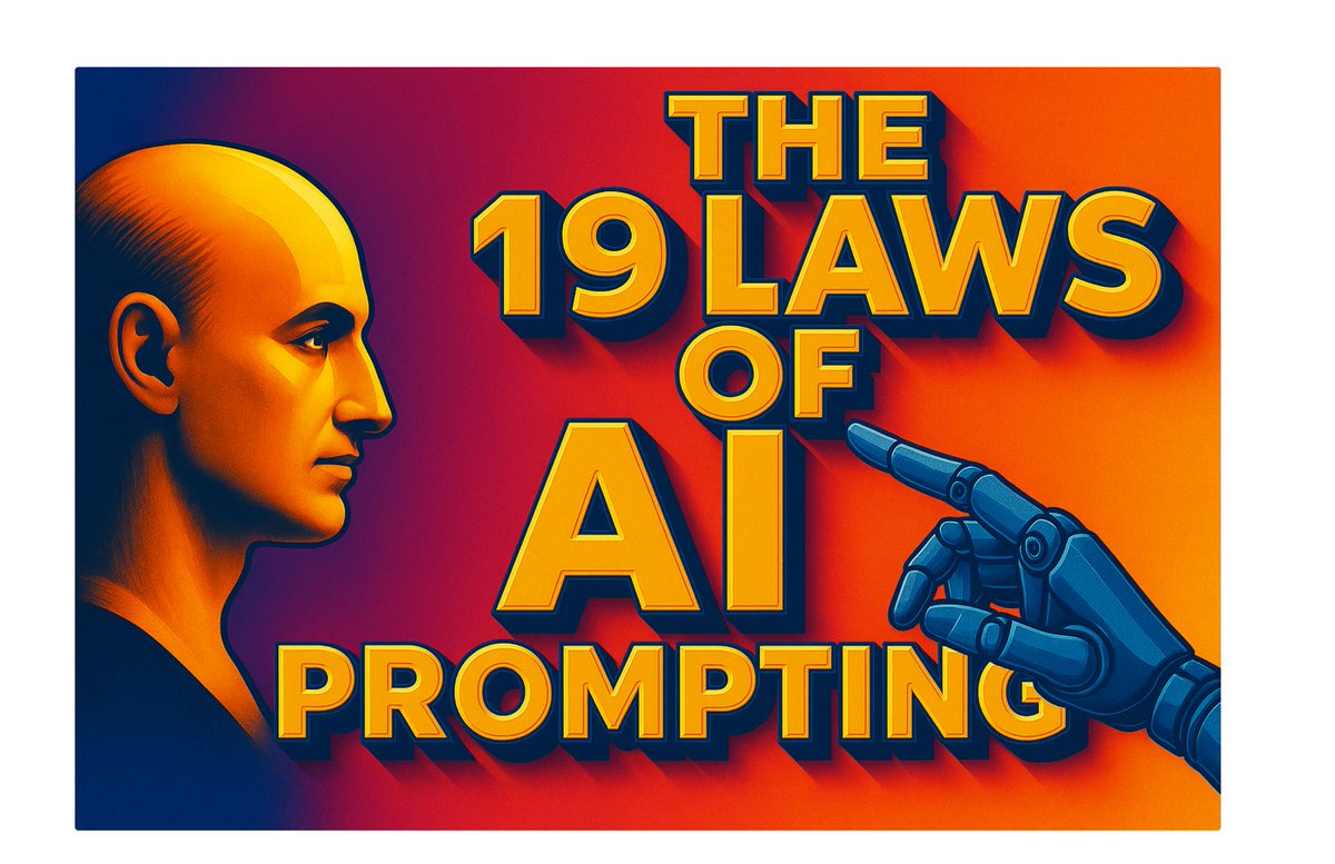 What Are the 19 Laws of AI Prompting?
{ by Nikolay Gul } from <a href="/hashnode/">Hashnode</a> futuremarketing.hashnode.dev/what-are-the-1… 

The 19 Laws of AI Prompting Intelligence is my  definitive, future-proof guide to mastering the art and science of  prompt engineering — and now, we’ve gone one step further. 
You