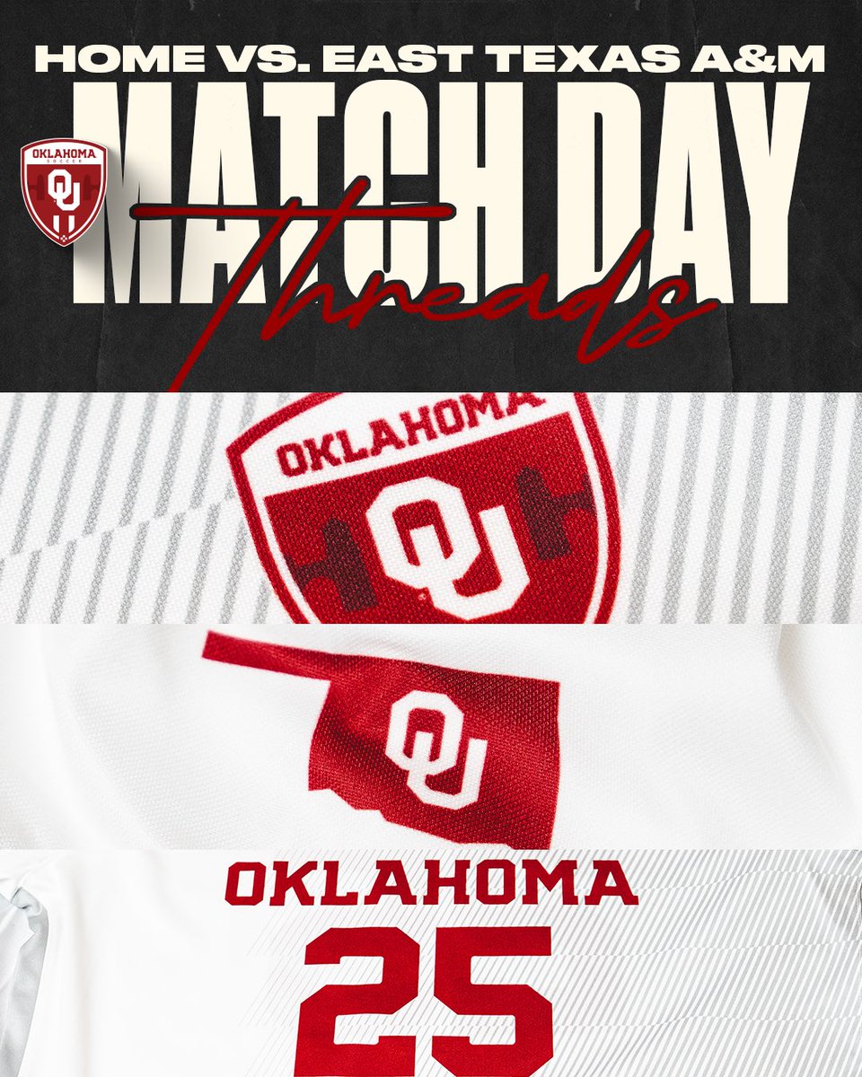 OU_WSoccer's tweet photo. home in the all white kits ⚪️⚽️ https://t.co/BkXqTu38as