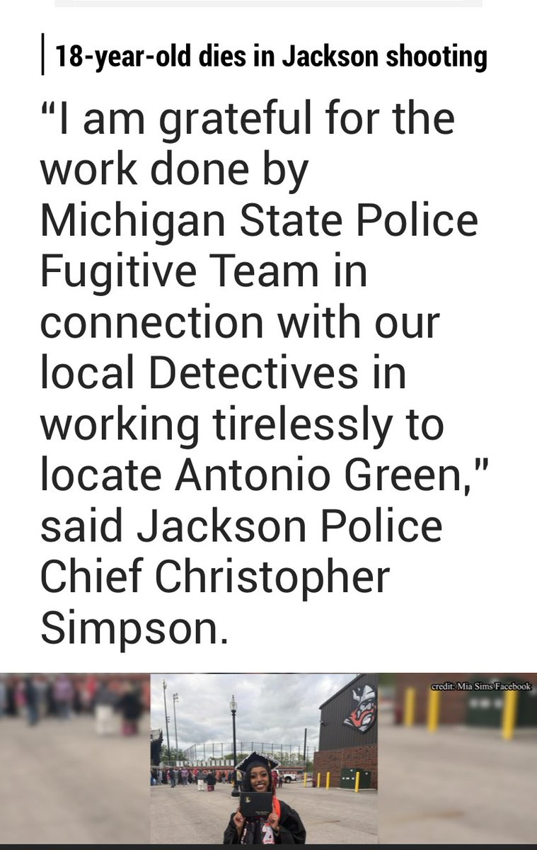 MSP First District (@mspfirstdist) on Twitter photo The Michigan State Police Fugitive Apprehension Team U.S. Marshals Task Force alongside detectives with the Jackson Police Department were able to locate and coordinate the arrest of Antonio Green in California for the murder of Mia Sims. The MSP Fugitive Team is comprised of The Michigan State Police Fugitive Apprehension Team U.S. Marshals Task Force alongside detectives with the Jackson Police Department were able to locate and coordinate the arrest of Antonio Green in California for the murder of Mia Sims. The MSP Fugitive Team is comprised of