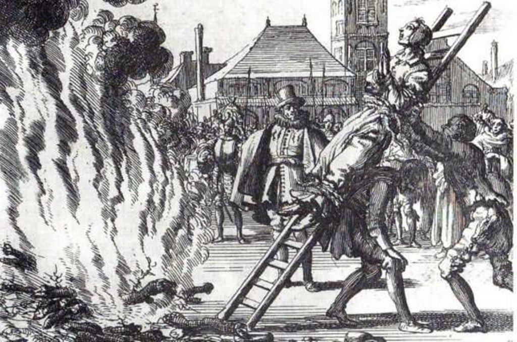 olasempruch's tweet photo. Dwa mity Barbary Zdunk - ostatniej osoby spalonej na stosie (21 sierpnia 1811 w Reszlu).

1. Posądzana o bycie czarownicą, podczas gdy przyczyną jej śmierci była prozaicznie nieszczęśliwa miłość do sporo młodszego, 20- letniego parobka Jakoba, który odrzucił jej zaloty.  

2. No i nie było to w Polsce, tylko w Prusach Wschodnich.

Jakob pozostawił Barbarę z dziećmi i z ich niedalekiej wioski sam przeprowadził się do Reszla. Obawiając się, że kochanek będzie chciał ją porzucić, zagroziła mu zemstą.

We wrześniu 1807 podpaliła słomiany dach chałupy, w której miał spać, ale on zdążył się już stamtąd wyprowadzić, a w pożarze, który objął sąsiednie domy, zginęli niewinni ludzie.

Oskarżona o ten czyn stanęła przed sądem, a zgodnie z pruskim prawem, podpalaczom groziło spalenie na stosie. 

Sam król Fryderyk Wilhelm III Pruski osobiście  podpisał wyrok, ale podobno przed jego wykonaniem uduszono ją, by nie płonęła żywcem.