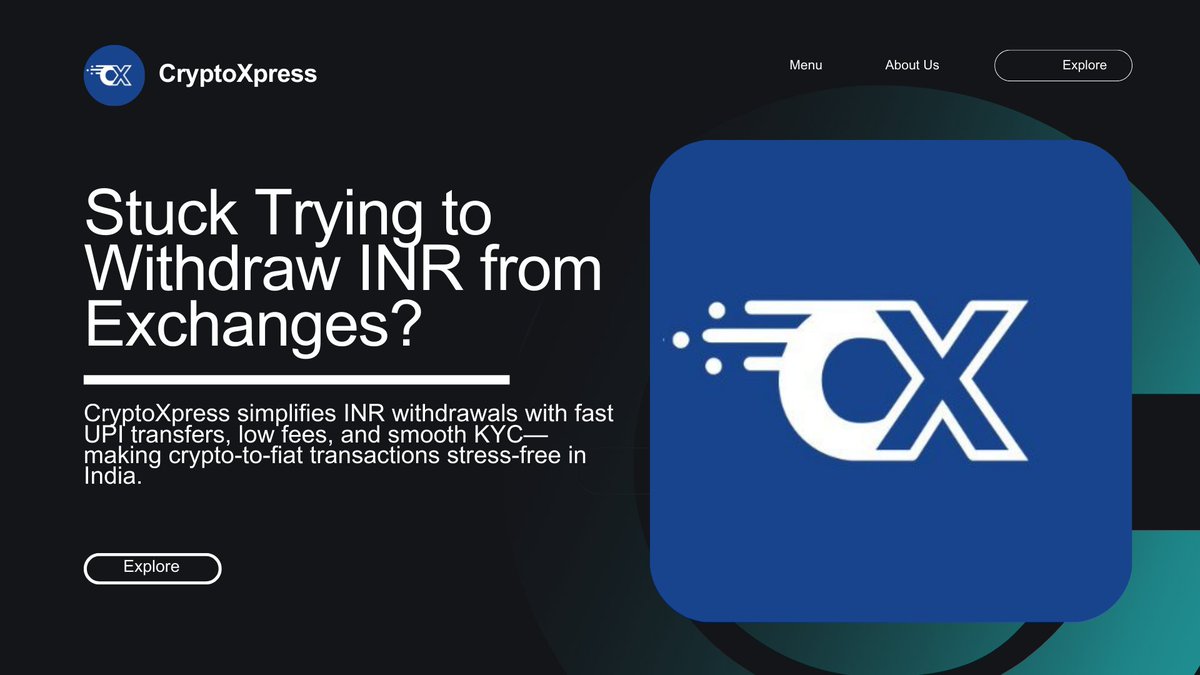 Tired of delays &amp; hassles withdrawing INR from crypto exchanges?

Try <a href="/crypto_xpress/">CryptoXpress</a> — instant INR deposits/withdrawals, low fees, smooth KYC &amp; 24/7 support.

Simple. Smart. Stress-free.

Download today &amp; take control.

#CryptoIndia #INRWithdrawals