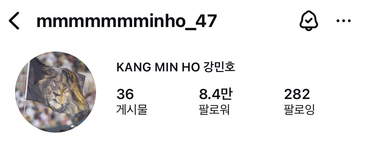 민호 인스타 프사 언제 사자 깃발댓음.. 🥹