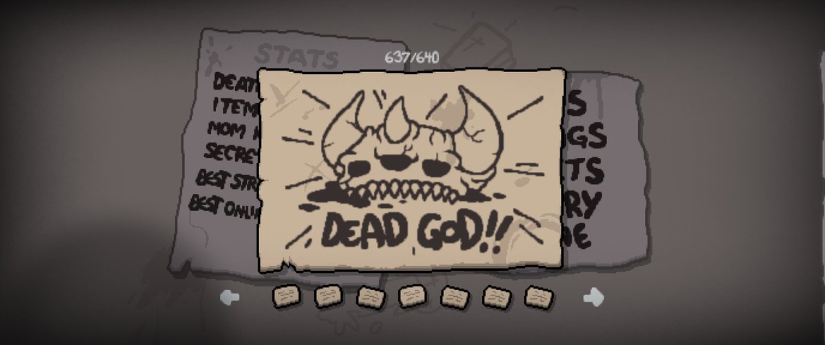 MoffRRAC's tweet photo. 700+ hours over the span of 10 years (xbox included) 
Isaac is officially finished #bindingofisaac https://t.co/evQVv4FGV0