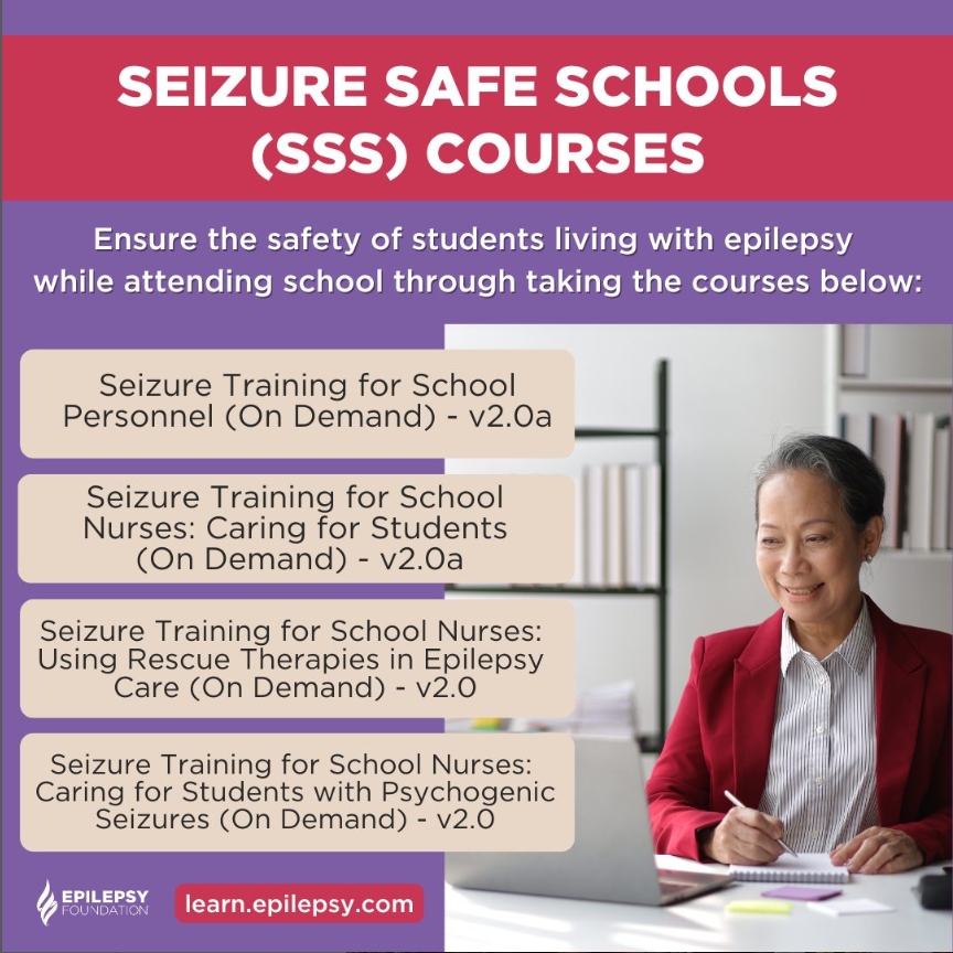 It’s Back-to-School Month, and the perfect time to prioritize student safety. Our free Seizure Safe School courses provide the tools school nurses and educators need to recognize seizures and respond effectively. Help make schools safer for all students: bit.ly/4mvbzgP