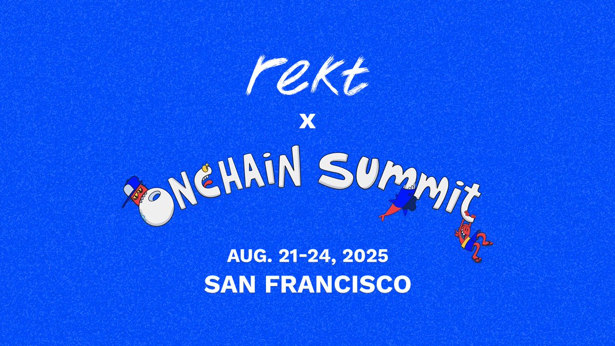 Rekt Drinks (@rektdrinks) on Twitter photo Rekt has arrived in San Francisco as the official hydration partner of <a href="/onchainsf/">Onchain Summit San Francisco</a>.
Get your hands on Based Lime, our latest collab drink with @Base, at Onchain Summit from August 21st - 24th. Rekt has arrived in San Francisco as the official hydration partner of <a href="/onchainsf/">Onchain Summit San Francisco</a>.
Get your hands on Based Lime, our latest collab drink with @Base, at Onchain Summit from August 21st - 24th.