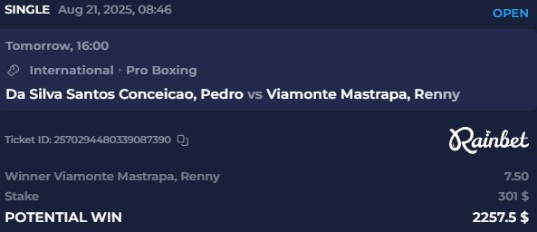 upfrontmma's tweet photo. This is one of those "Hail Mary" bets you make when you are up some 😆 Yes I might lose a little but if Renny can pull this off I will be dead 💀😂 Thanks @rainbet I'll be playing some blackjack over there later if anyone wants in hmu 🃏

#Boxing #InternationalBoxing #Xbets https://t.co/dpLCUmI9P5