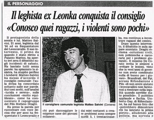 Altri tempi... Prima si nasce padani, poi pontieri...