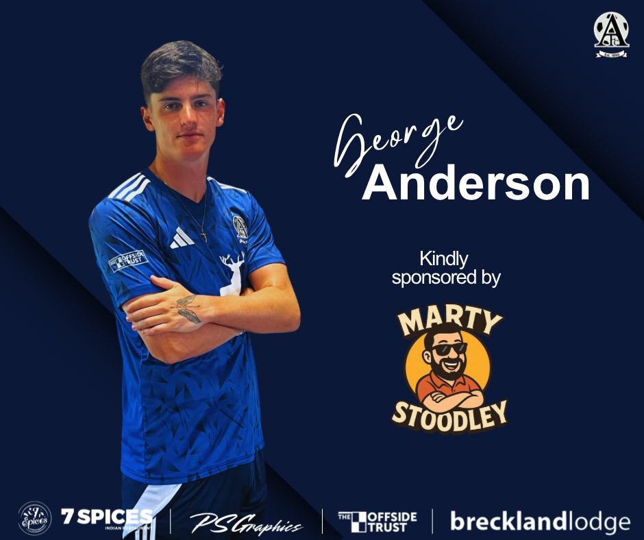 🚨PLAYER SPONSOR🚨

Massive thank you to <a href="/martin_stoodley/">Martin Stoodley</a> for sponsoring George Anderson this season. 

George is already writing his next poem for his favourite coach within the club😂💙