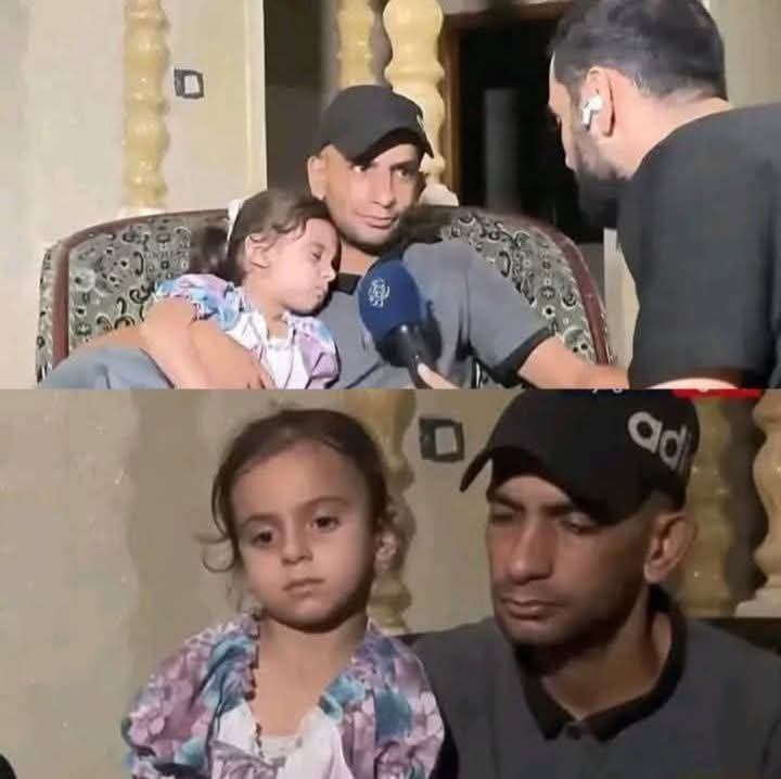 Sham fell asleep in her uncle’s arms during a television interview, and he said: “Since Anas was m¤rtyred, she hasn't been willing to let go of me.” 💔