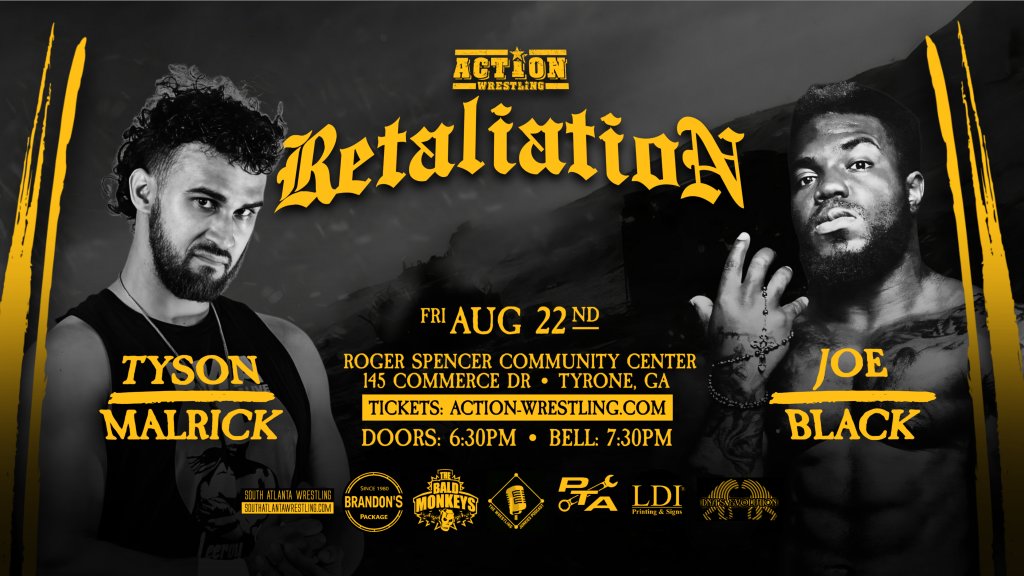 LIVE  - TONIGHT

<a href="/entermalrick/">Tyson Malrick #EnterMalrick</a> faces off with <a href="/BlackCloudJB/">B L 天 C K</a> at RETALIATION!

Tune in LIVE to <a href="/indiewrestling/">IWTV</a> tonight at 730pm ET for #ACTIONWrestling!