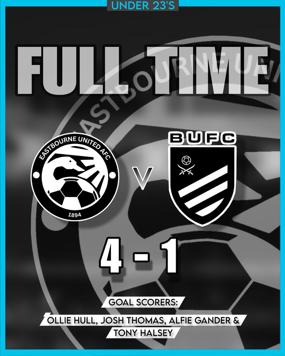 (U23’s) Full Time: 4-1 🖤🤍