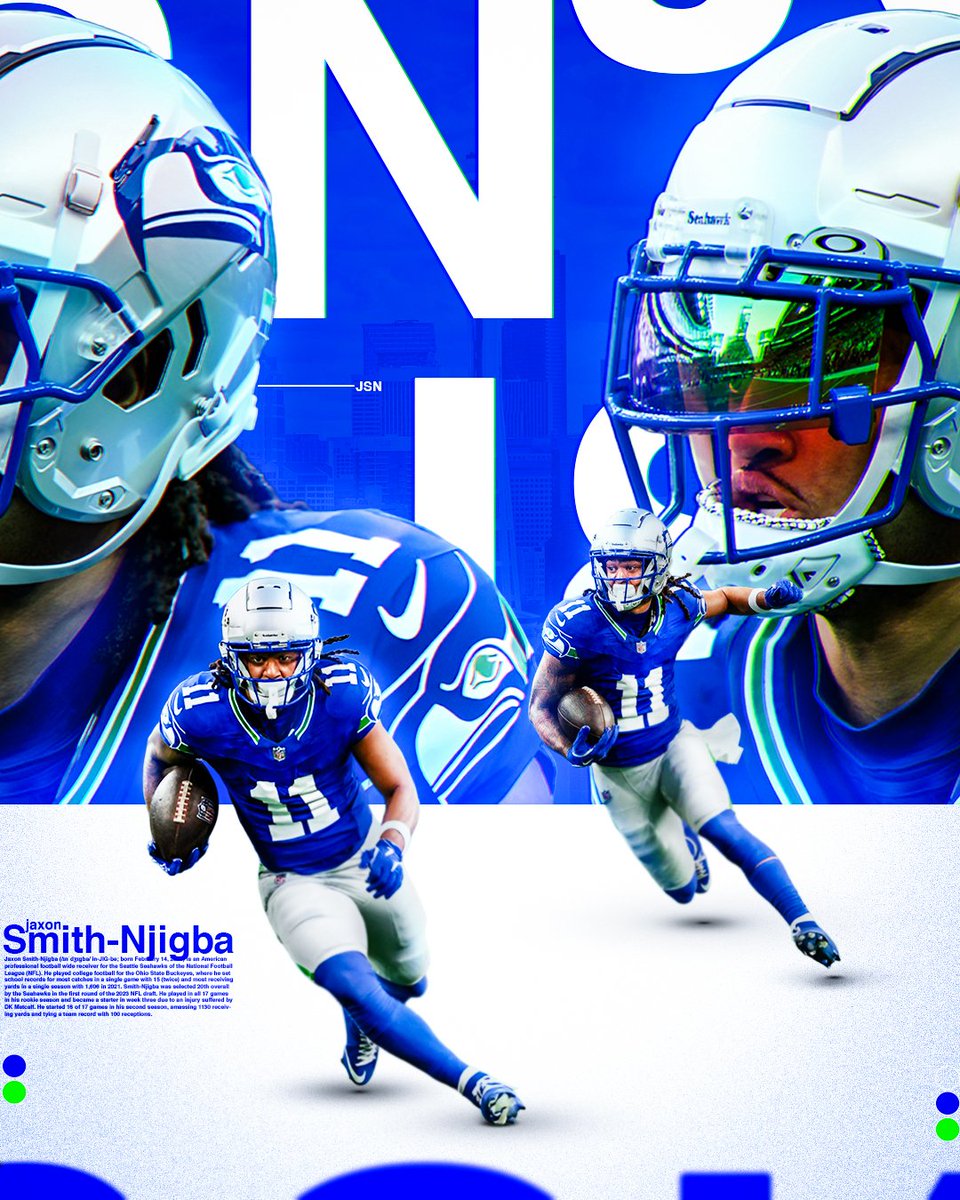 gordiedidthat's tweet photo. Jaxon Smith Njigba Graphic

Designer- gcovision

#jsn #seattle #GraphicDesigner #sports https://t.co/cFX97zhfel