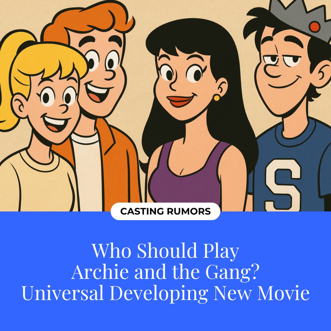 fancastitnow's tweet photo. Universal Pictures has set its sights on Archie, with Spider-Verse producers Phil Lord and Christopher Miller leading the charge on a big-screen adaptation of the iconic comics.

https://t.co/qaVHcOkUrc https://t.co/EUgyDa1UQb