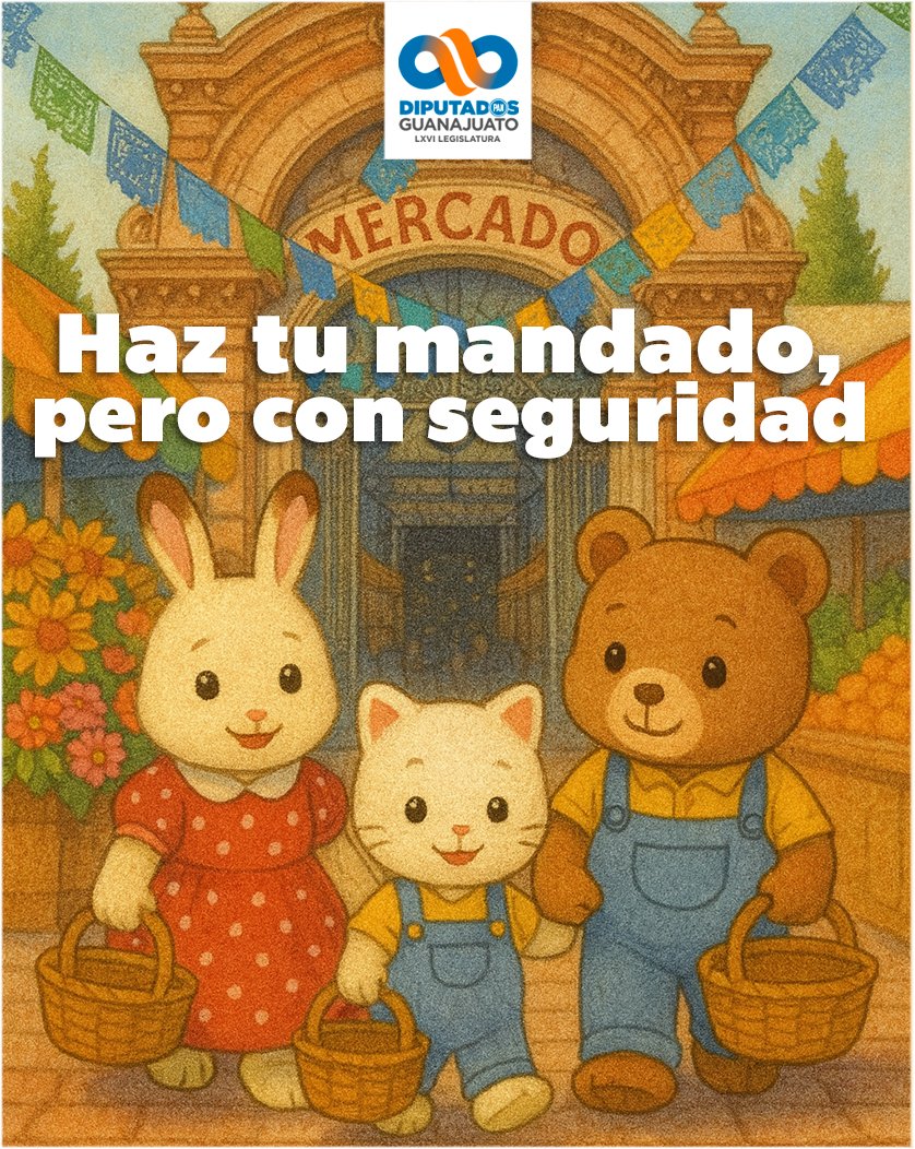 DiputadosPANGto's tweet photo. Se acercan las fiestas de fin de año, y con ello los tianguis y ventas de temporada.

Queremos que cuando tú y tu familia vayan a comprar y comer disfruten de lugares libres de riesgo.

Estos ternurines te contarán qué es lo que proponemos para lograrlo. https://t.co/3JgcUUVECa