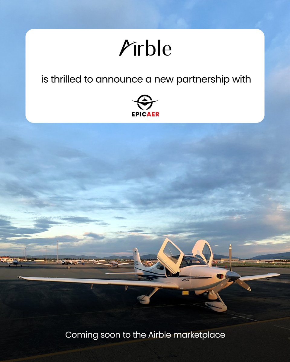 We are excited to welcome Epic Aer LLC to the Airble Marketplace!

Based in San Francisco, Epic Aer will soon be offering private charter flights and breathtaking air tours on Airble!

Book your private charter flight today with Airble!