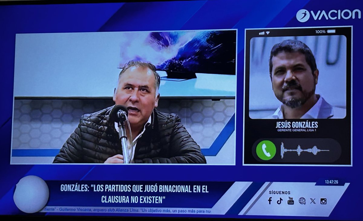 Luccina Aparicio Z. (@luccinaz) on Twitter photo #SportingCristal Ante las consultas, si el partido ante Binacional no existió. "La fecha de suspensión de Irven Ávila no existe". Acaba de aclararlo Jesús González en <a href="/ovacionweb/">Ovacion.pe</a>. #SportingCristal Ante las consultas, si el partido ante Binacional no existió. "La fecha de suspensión de Irven Ávila no existe". Acaba de aclararlo Jesús González en <a href="/ovacionweb/">Ovacion.pe</a>.