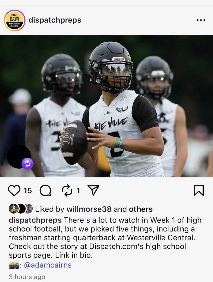 nate_miller_iii's tweet photo. Appreciate @DispatchPreps @DispatchFrank for the mention, but it’s bigger than me! it’s about the HARDWORK @WCHS_Football   “TEAM” put in this offseason and camp.

 @Coach_Franke is building a Real PROGRAM. 

@shafferdb Thank you for all
You do! https://t.co/W7lreG5TOt