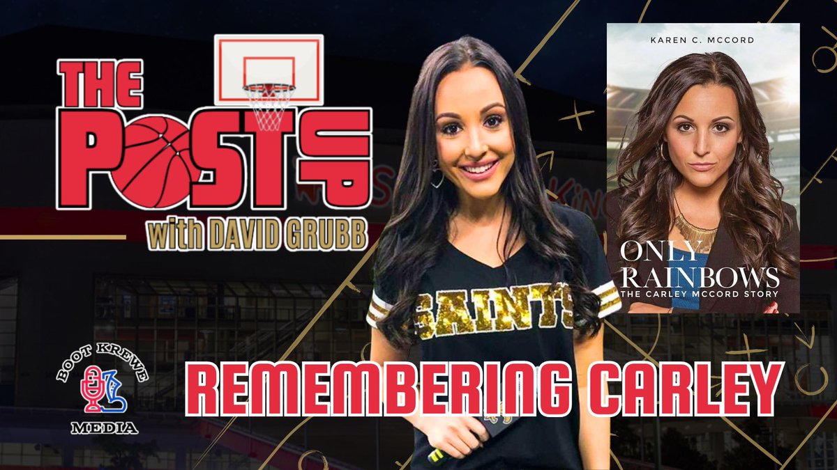 New episode of The Post Up

I’m joined by Karen McCord to discuss her memoir, Only Rainbows, which she wrote in honor of her daughter, Carley McCord, the late sports reporter, and in-game host for the Pelicans.

⏰: 5pm CT
🔗: youtu.be/V_QOpkC7zRs