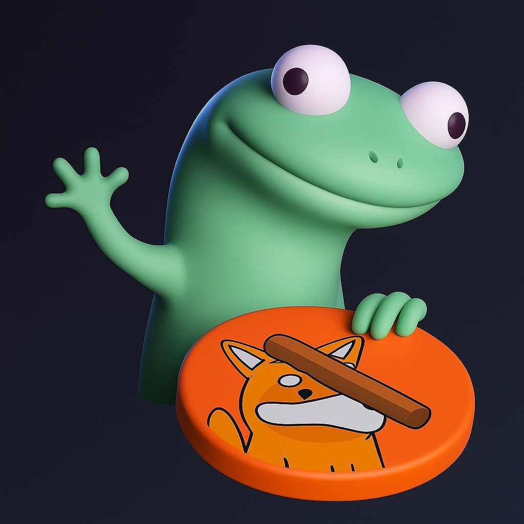 Lizard character meme replying to Bonk Inu tweet