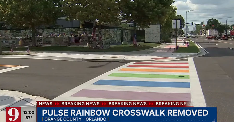 instinctmag's tweet image. Florida Removes Pulse Rainbow Crosswalk Overnight dlvr.it/TMcd7h #PulseNightclub #PulseShooting