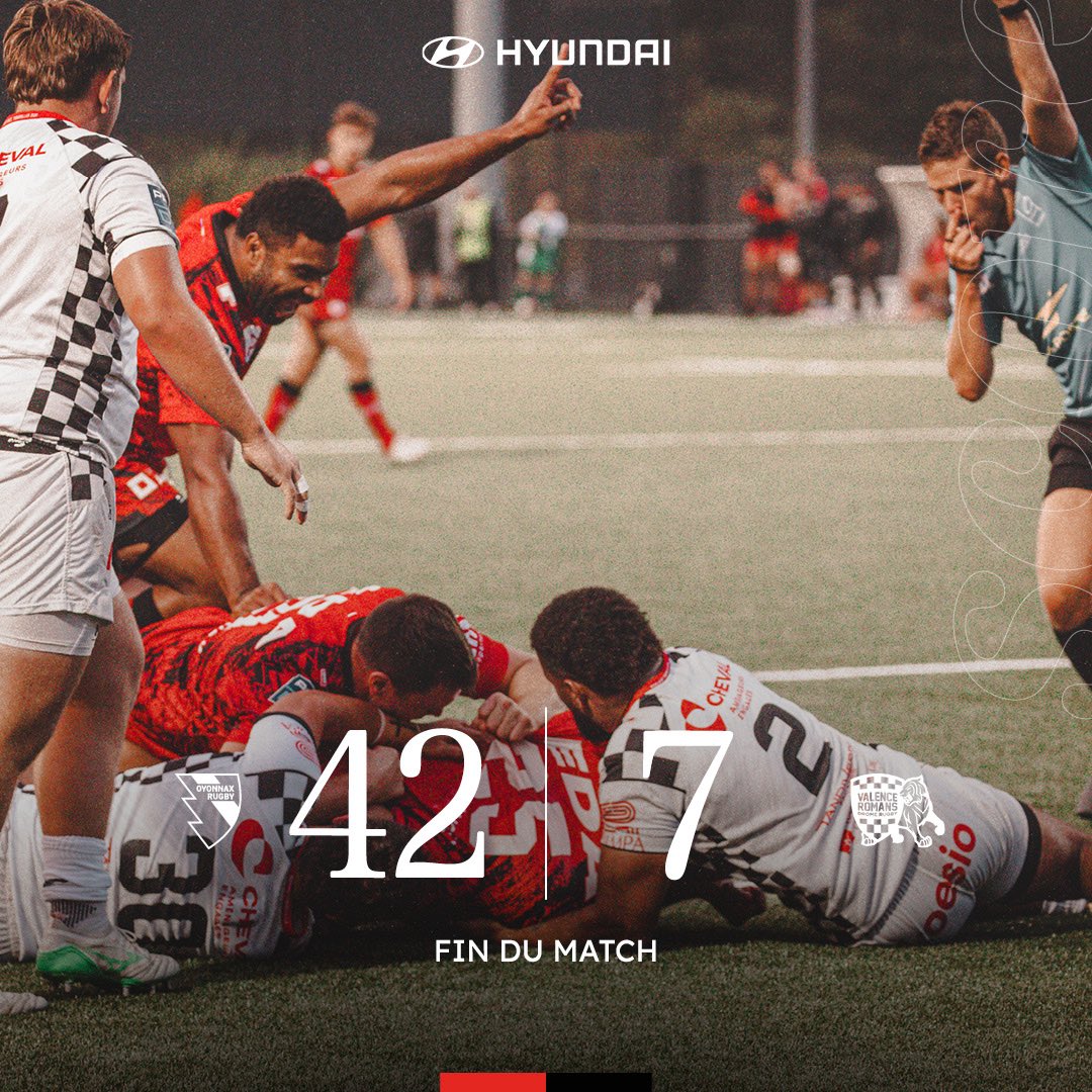 🏁 𝐅𝐢𝐧 𝐝𝐮 𝐦𝐚𝐭𝐜𝐡, grosse seconde période, du caractère, du jeu et de l’envie pour s’imposer face au <a href="/VRDRrugby/">VRDR Rugby</a> dans ce dernier test amical !