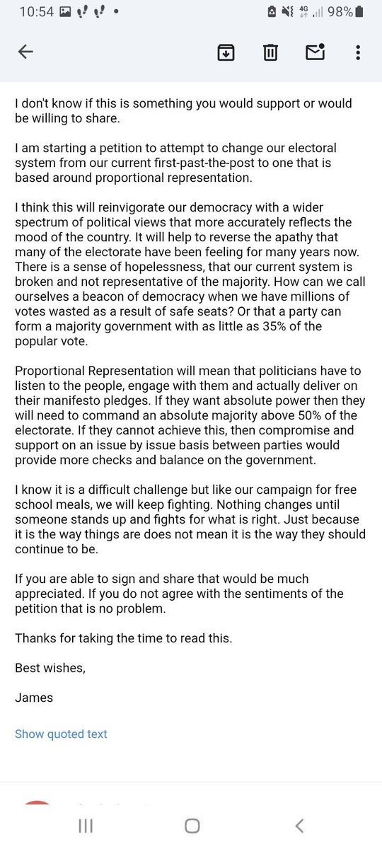 Please sign and share for Proportional Representation. No party should be happy with a two tier voting system petition.parliament.uk/petitions/7280…