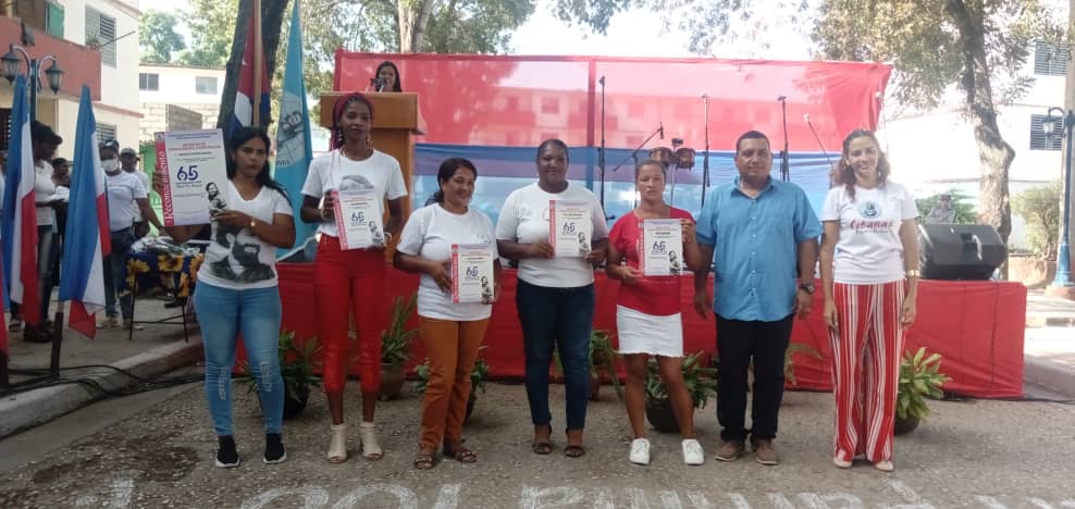 En #NicetoPérez se desarrolla el acto provincial por el #65AniversarioFMC, se entregan la distinción 23 de agosto y el sello 65 aniversario,  reconocen a los municipios Manuel Tames, Caimanera, Maisí y Niceto Pérez, destacados en la emulación nacional, 
 #Guantánamo