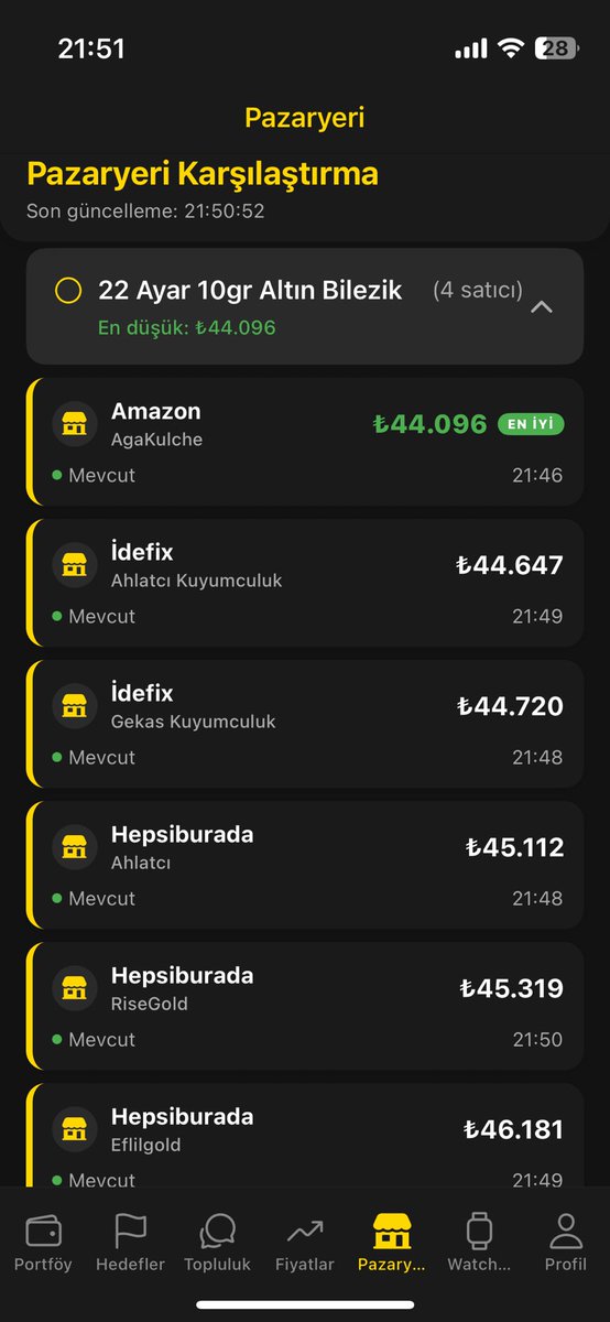 yatirimci's tweet photo. 💳 3 TAKSİT imkanı var!
💛 İşçiliksiz Bilezik
 
🔁 Fiyat takip, saatlik fırsatlar ve 3 taksit için takipte kalın!
#altın #birikim https://t.co/fUSGv8y0MM