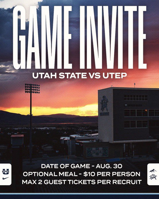 PNaeata58869's tweet photo. Thank you @coachbuttsUSU for inviting me to their game opener. Excited to see the aggies in action. #aggiefootball https://t.co/KGHAM4eNMO
