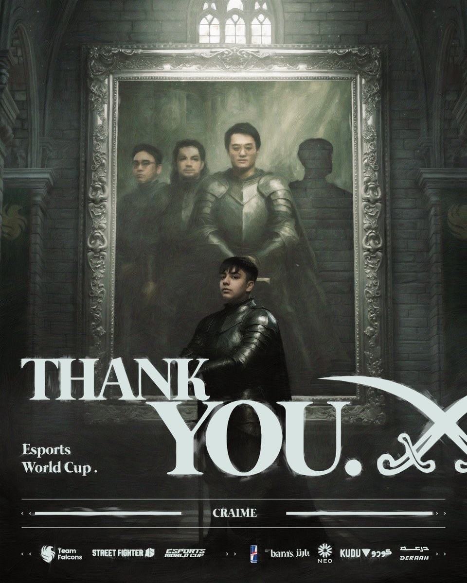 Tough matchup, but Craime showed a lot of heart. His run comes to an end

— نـهـاية مشوار لاعبنا <a href="/CraimeCL/">Craime</a> في <a href="/EWC_AR/">كأس العالم للرياضات الإلكترونية</a> للعبة ستريت فايتر 6 من المرحلة الأولى. شـكـرًا لكم على دعمكم المتواصل 💚🦅 

#FalconsAreHere - #EWC2025