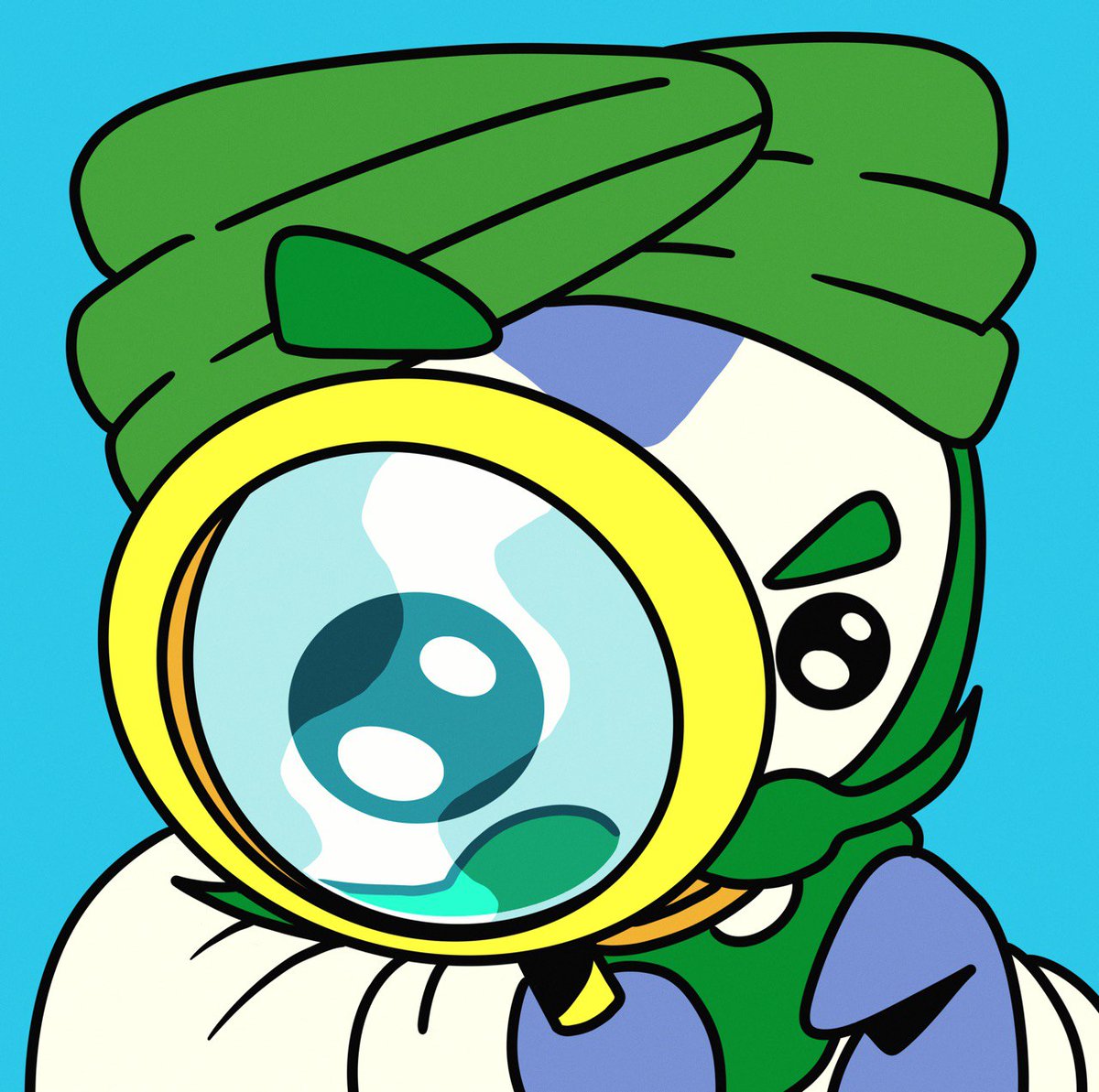 Careful… Penguru’s magnifier sees everything. 
Your Karma. Your Circles. Your every little summon.
Some play. Some pray. Penguru just… checks.
