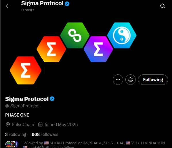 Fast Abdoul 🐫 (@fastabdoul) on Twitter photo Alex from Hedron/Icosa (<a href="/SIN3R6Y/">Alex McWhirter</a>) is cooking!
Check out:
<a href="/_SigmaProtocol/">Sigma Protocol</a>
Very little info...
I will dig for more details. Alex from Hedron/Icosa (<a href="/SIN3R6Y/">Alex McWhirter</a>) is cooking!
Check out:
<a href="/_SigmaProtocol/">Sigma Protocol</a>
Very little info...
I will dig for more details.