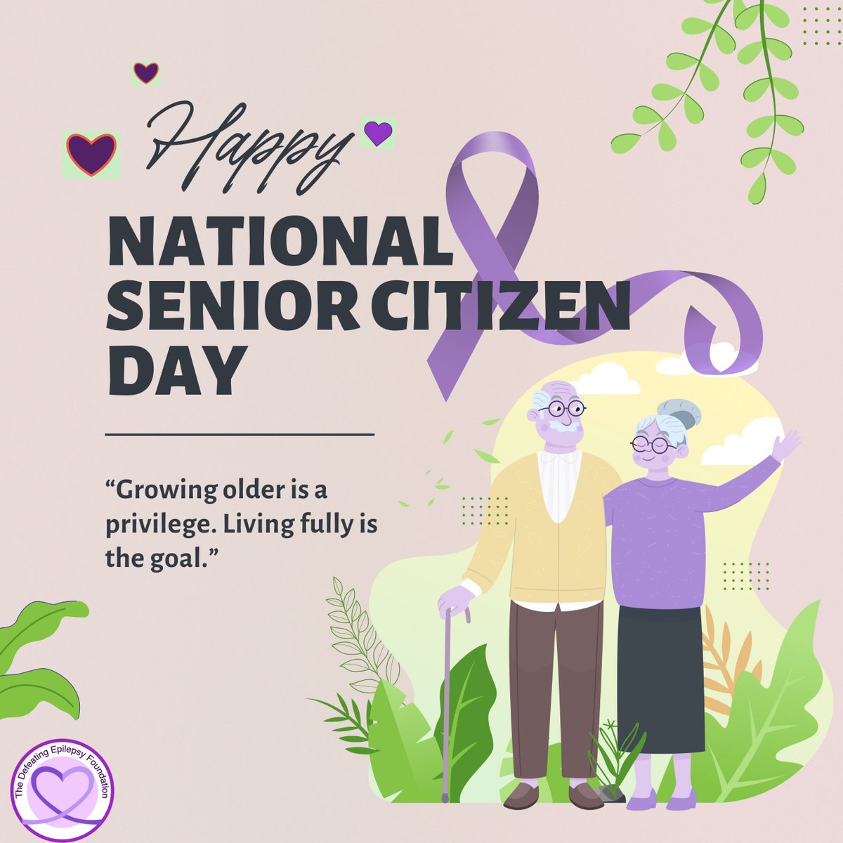 On National Senior Citizen Day, we honor those aging with strength, wisdom, and the courage to face health challenges head-on.
#EpilepsyAwareness #DefeatingEpilepsy #SeniorCitizenDay