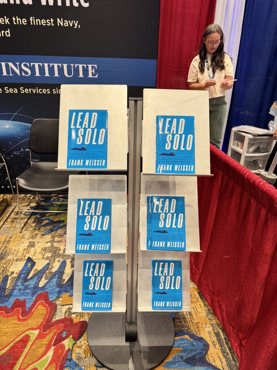 bill_hamblet's tweet image. At #HOOK25 in Reno. Stop by the @NavalInstitute booth to become a member and get a free copy of Lead Solo by two-time @BlueAngels Walleye Weisser.