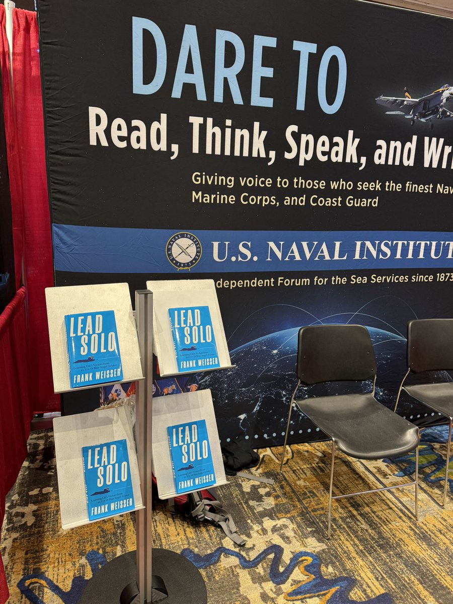 bill_hamblet's tweet image. At #HOOK25 in Reno. Stop by the @NavalInstitute booth to become a member and get a free copy of Lead Solo by two-time @BlueAngels Walleye Weisser.