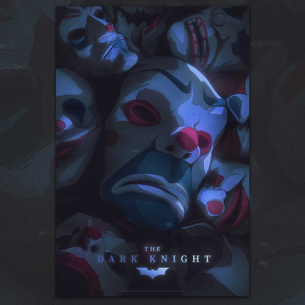 TDarkKnightFilm's tweet photo. 🎨 Heath Ledger as Bozo/The Joker Bank Robber in “The Dark Knight” (2008), Directed by Christopher Nolan, Poster by @DanielTaylorArt for @BottleneckNYC Gallery🎞️🇦🇺🇬🇧🇺🇸🃏🤡

#TheDarkKnight #HeathLedger #ChristopherNolan #TheJoker #Joker #Batman #DC #WarnerBros #Poster #2024 #2020s https://t.co/197ho3zaPE
